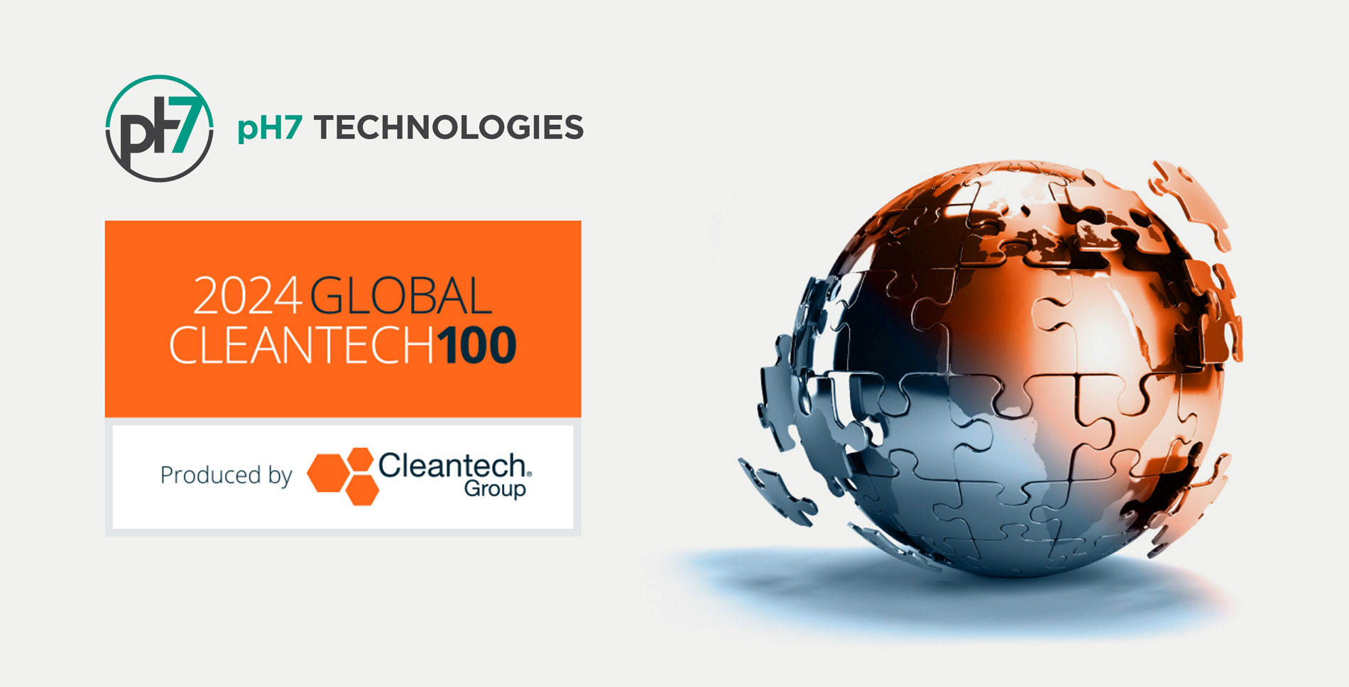 pH7 Technologies named on the 2024 Global Cleantech 100.